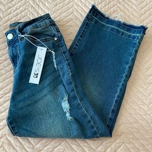 Girls wide leg jeans